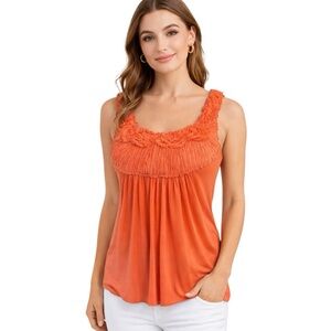 Sky orange Stretch Top XS